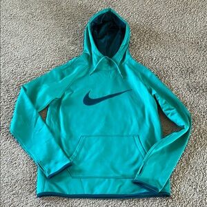 Nike Teal Hoodie with Blue Logo